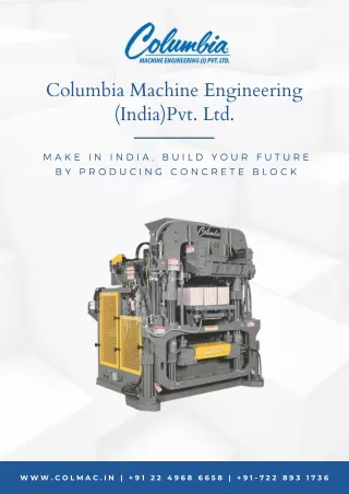 Concrete Block Making Machine India