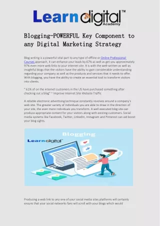 blogging blogging powerful any any digital