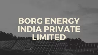 Borg Energy India Private Limited