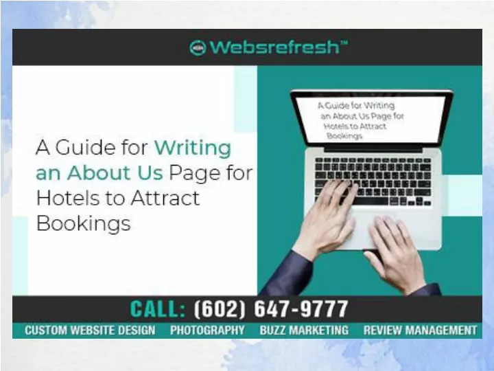 a guide for writing an about us page for hotels