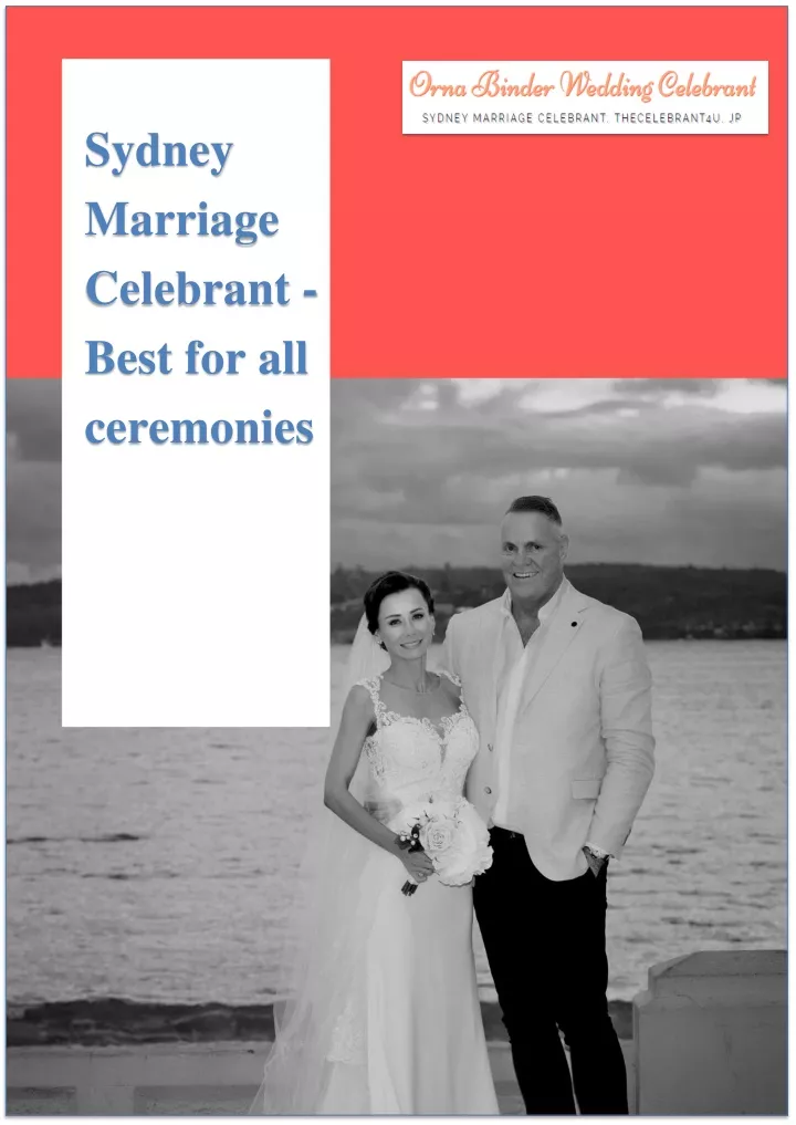 sydney marriage celebrant best for all ceremonies