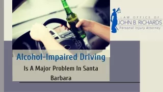 alcohol impaired driving is a major problem