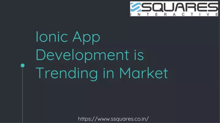 ionic app development is trending in market