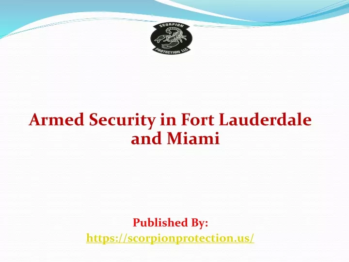 armed security in fort lauderdale and miami published by https scorpionprotection us
