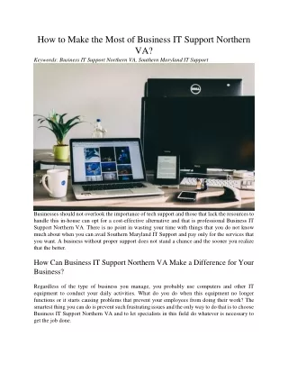 how to make the most of business it support