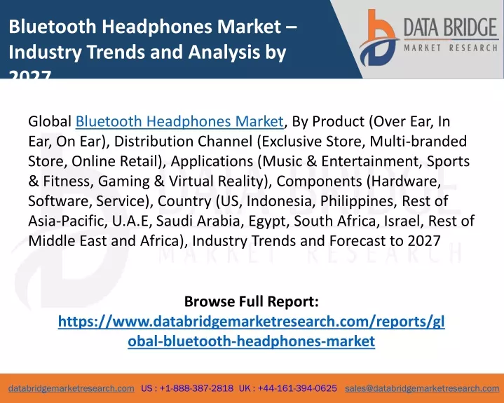 bluetooth headphones market industry trends