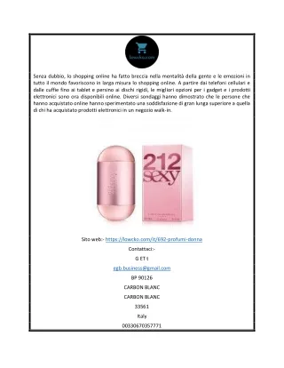 senza dubbio lo shopping online ha fatto breccia