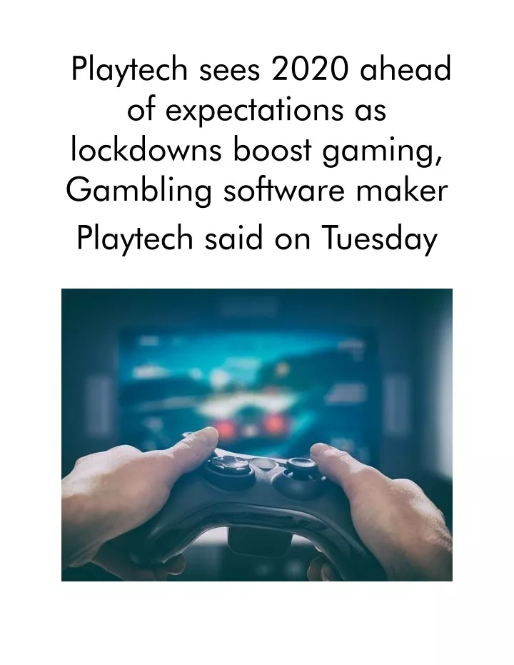 playtech sees 2020 ahead of expectations