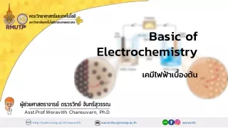 Basic of Electrochemistry