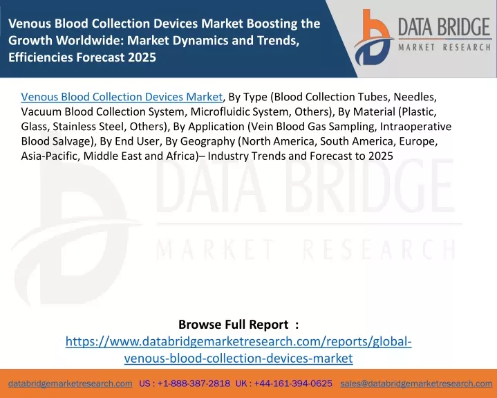 venous blood collection devices market boosting