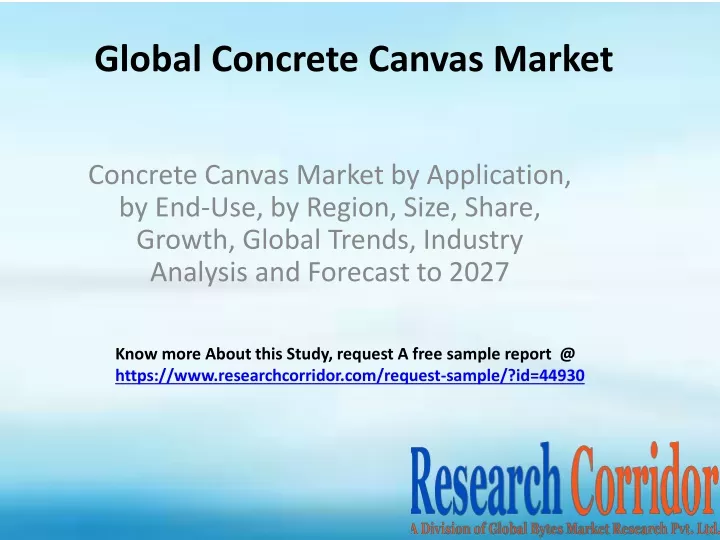 global concrete canvas market