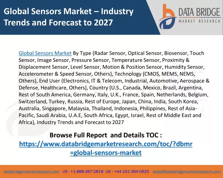global sensors market industry trends
