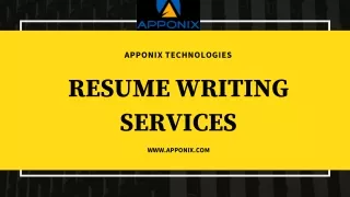 Resume Writing