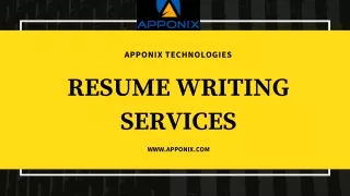 Get your professional resume made from the Apponix HR Expert professionals.