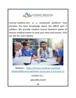 license medical com is a renowned platform that