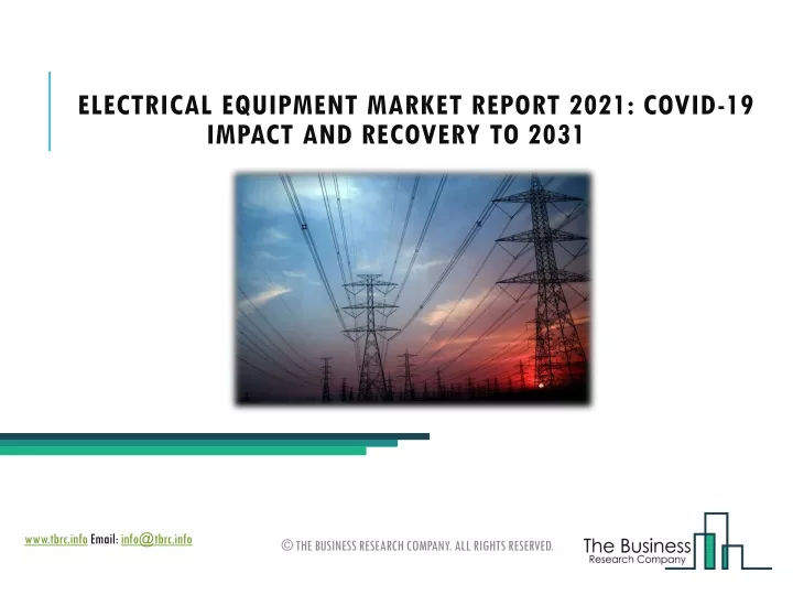 electrical equipment market report 2021 covid