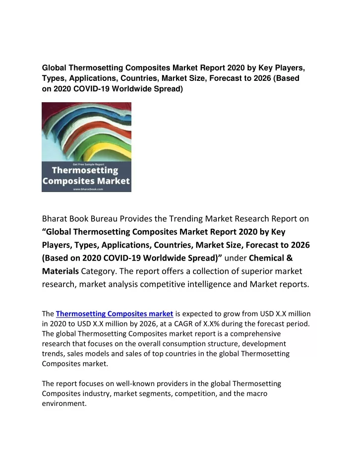 global thermosetting composites market report