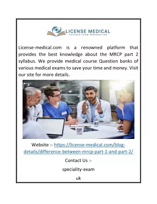 license medical com is a renowned platform that
