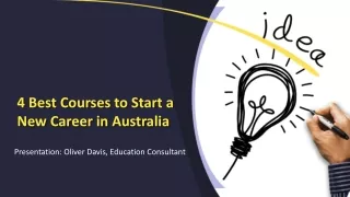 Top 4 Courses to Start Career in Australia