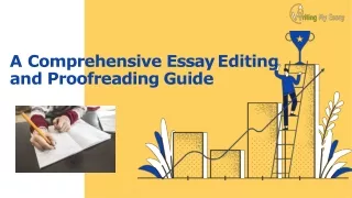 A Comprehensive Essay Editing and Proofreading Guide
