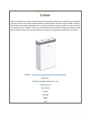 indoor air contains tiny microns which will have