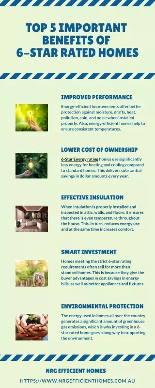 Top 5 Important Benefits of 6-Star Rated Homes