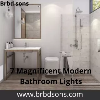 7 Magnificent Modern Bathroom Lights
