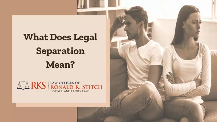 what does legal separation mean