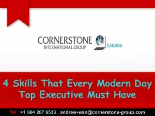 4 skills that every modern day top executive must