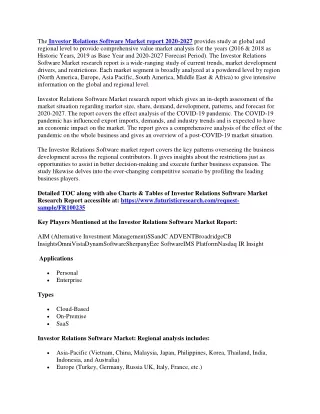 the investor relations software market report