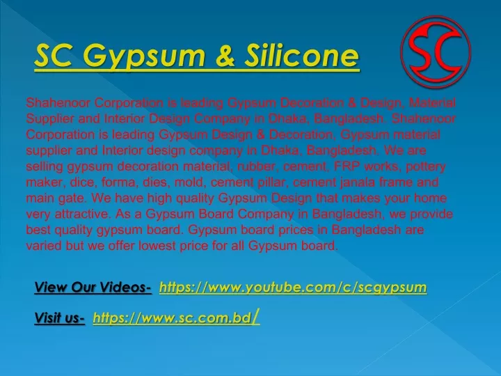 sc gypsum silicone