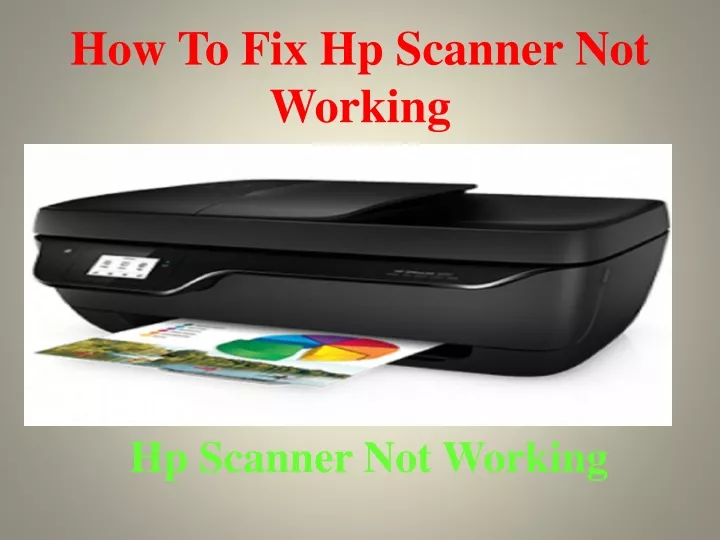 how to fix hp scanner not working