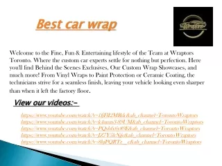 best car wrap