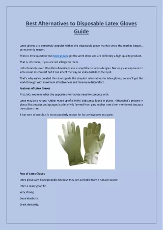 best alternatives to disposable latex gloves guide