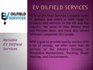 Water Hauling Services-EVOilfield