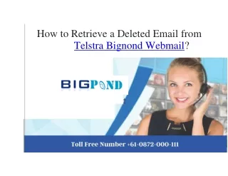 Telstra Bigpond Webmail Support - 087-200-0111