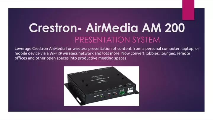 crestron airmedia am 200