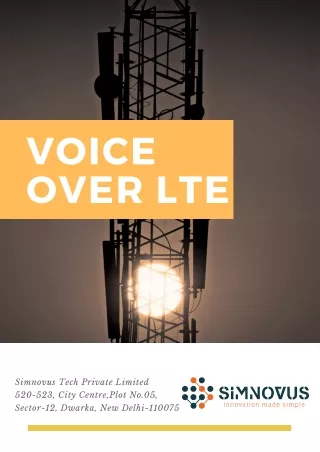 What is Voice over LTE?
