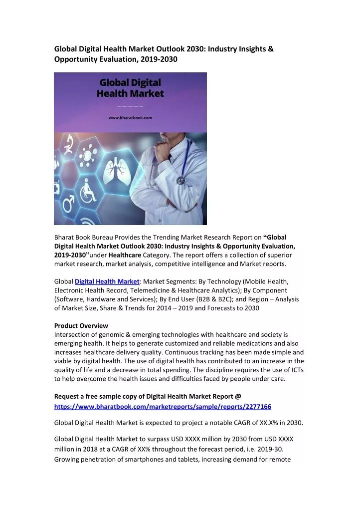 global digital health market outlook 2030