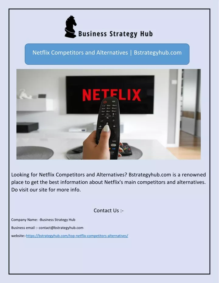 netflix competitors and alternatives bstrategyhub