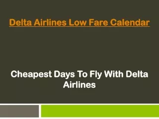 delta airlines low fare calendar