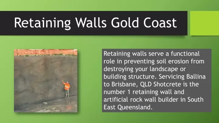retaining walls gold coast