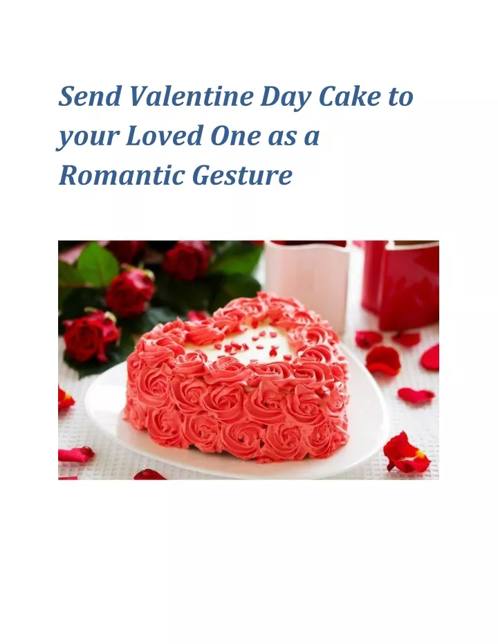 send valentine day cake to your loved