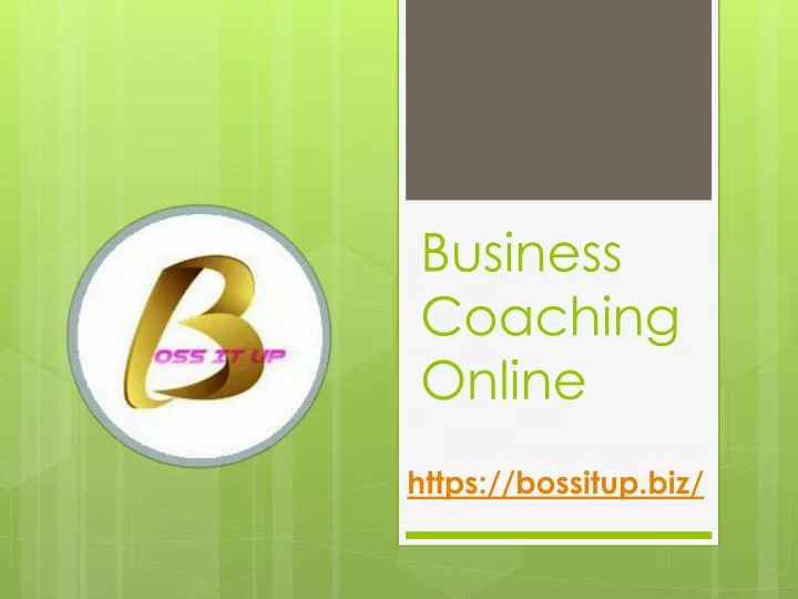 business coaching online