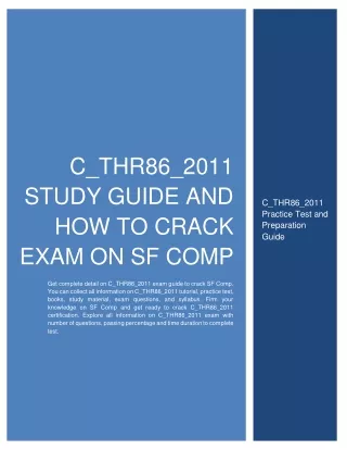 c thr86 2011 study guide and how to crack exam