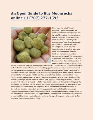 an open guide to buy moonrocks online