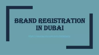 Brand Registration in Dubai