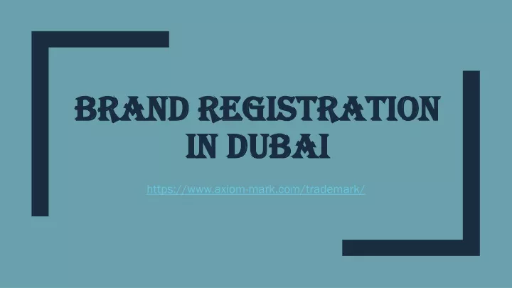 brand registration in dubai