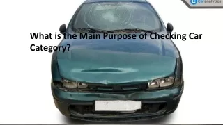 How to check if the used car had any accident categories?