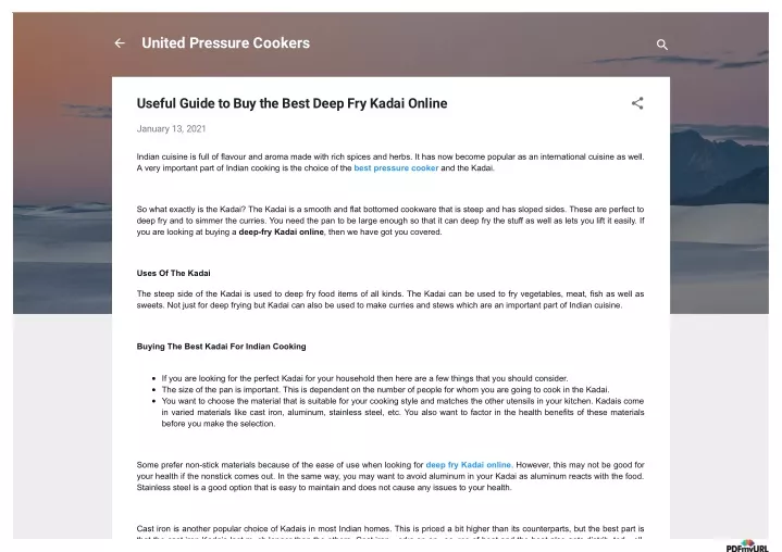 united pressure cookers